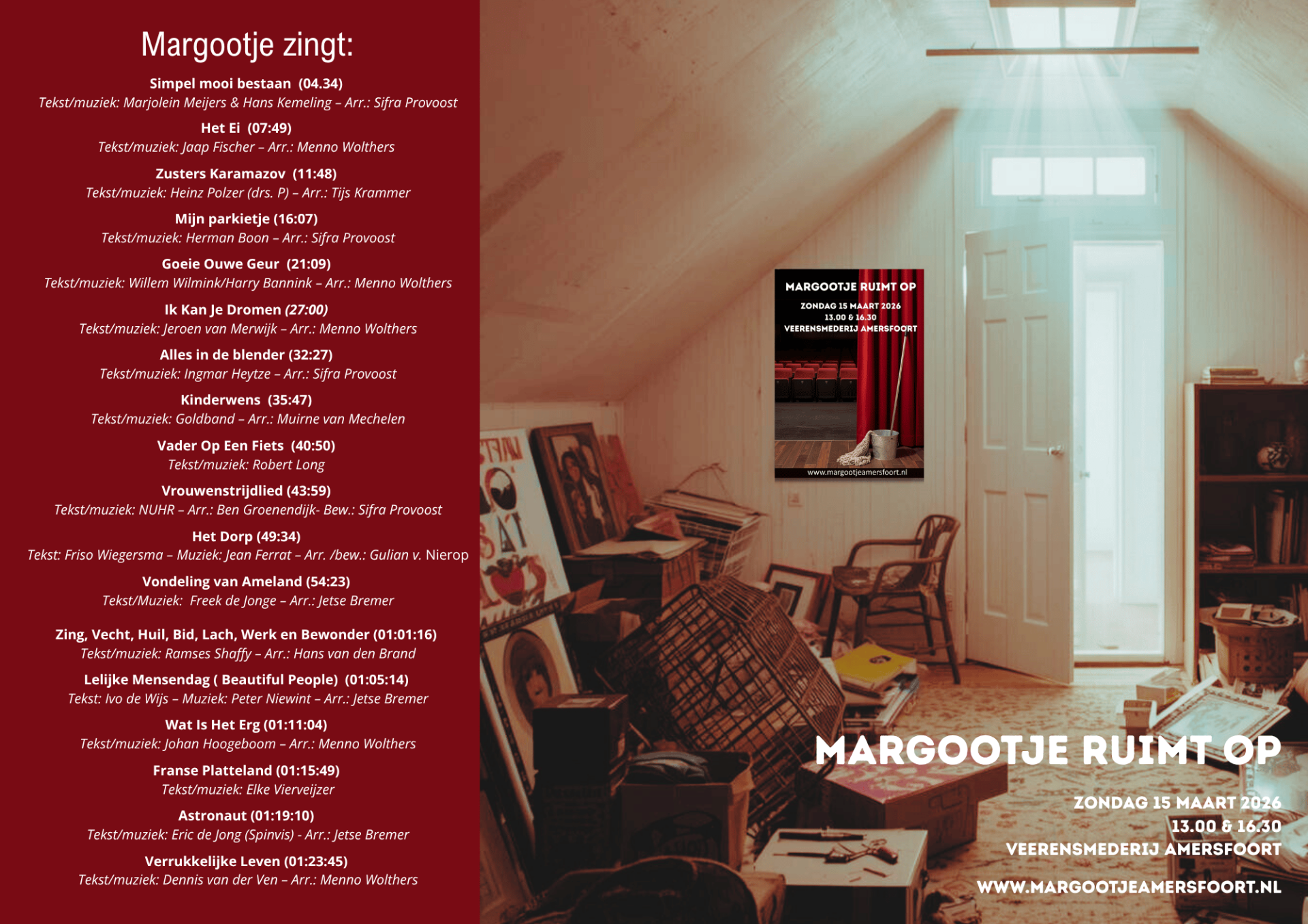 Liedjes Margootje ruimt op